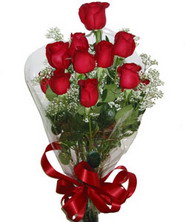 Ankara çiçek satışı firma ürünümüz taze kan kırmızısı gonca gül buketi