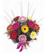 Ankara Ayaş Ostim çiçek gönderimi firması ürünümüz  müthiş karışık gerbera mevsim çiçek buketi