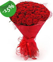 51 adet kırmızı gül buketi özel hissedenlere Ankara çiçek siparişi sitesi 