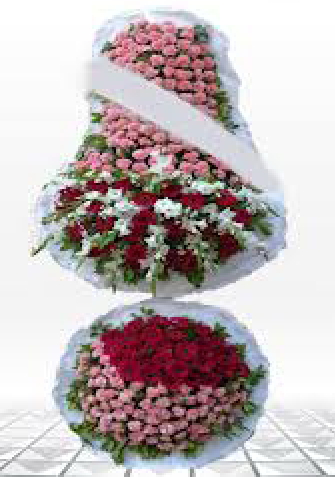 Ankara Bilkent Düğün nikah işyeri açılış fuar çiçeği çift katlı sepet